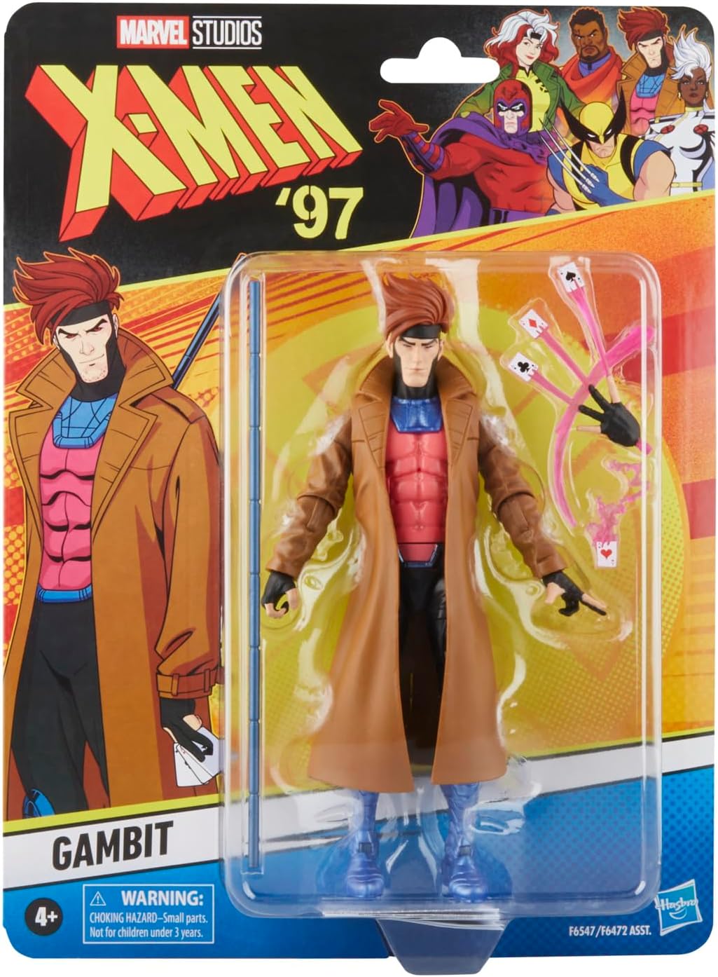 Hasbro Marvel Legends Series Gambit, X-Men '97 Marvel Legends Action-Figur (15 cm), Brown