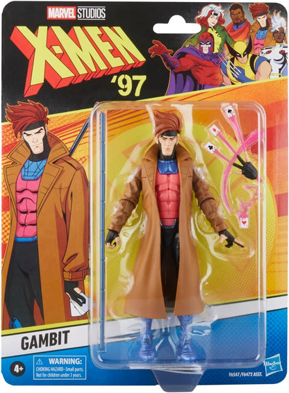 Hasbro Marvel Legends Series Gambit, X-Men '97 Marvel Legends Action-Figur (15 cm), Brown