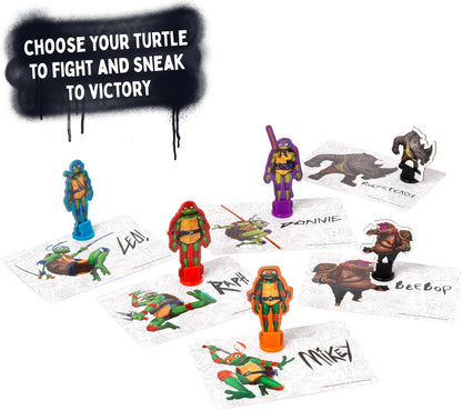 IDEAL | Teenage Mutant Ninja Turtles: Sewer Battle Pressmatic Game | Family Games | For 2-7 Players | Ages 4+