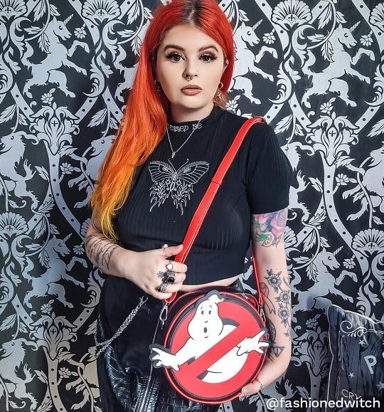 Loungefly Sony Ghostbusters No Ghost Logo Crossbody Purse One Size