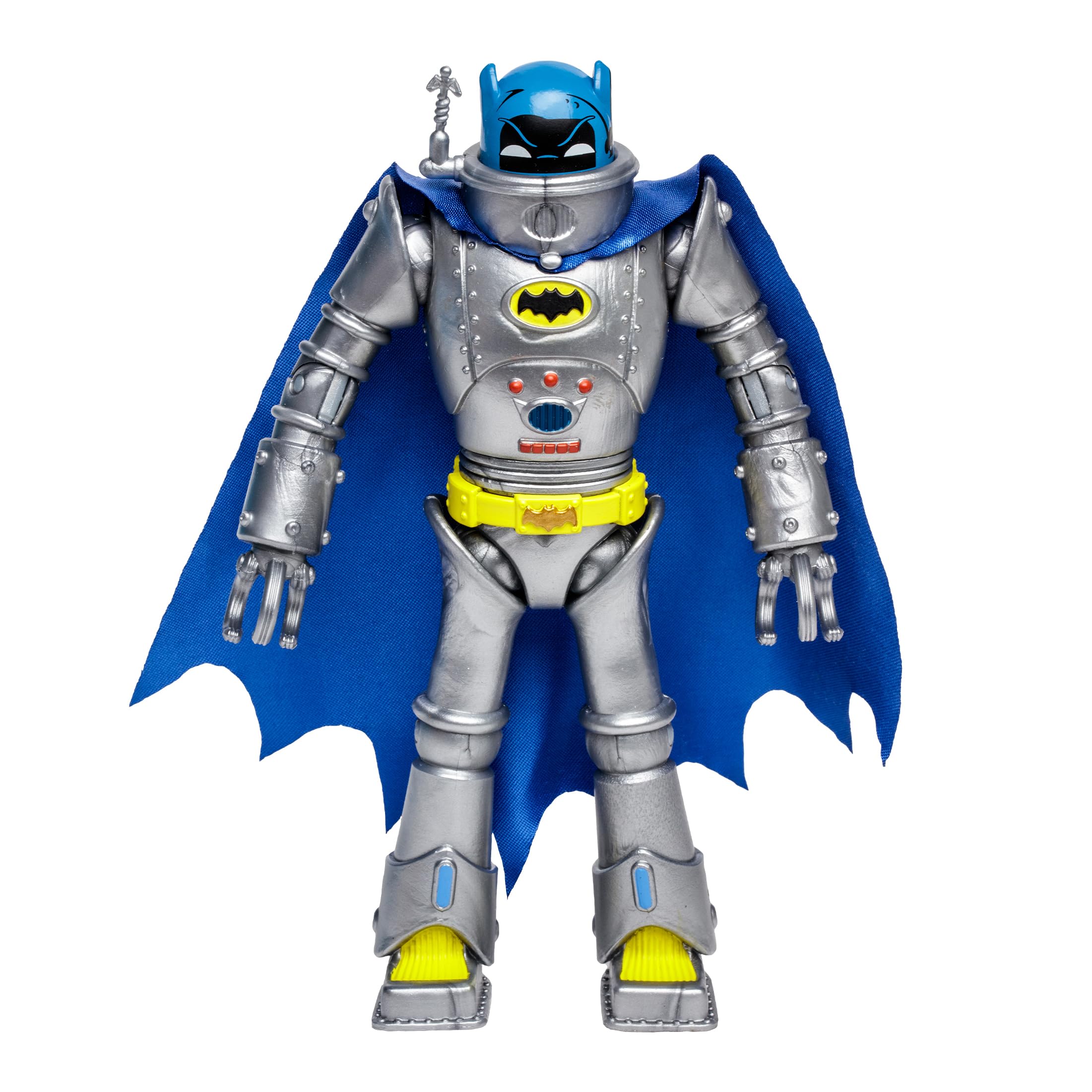 McFarlane Toys DC Retro Robot Batman Action Figure - 6 Inch, Inspired by Batman 66' Comic, Articulated Design with 2 Jet Leg Attachments - Collectible Toy