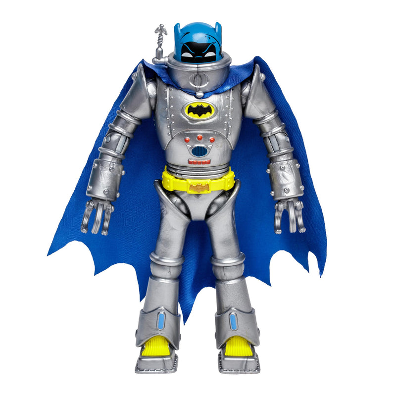 McFarlane Toys DC Retro Robot Batman Action Figure - 6 Inch, Inspired by Batman 66' Comic, Articulated Design with 2 Jet Leg Attachments - Collectible Toy