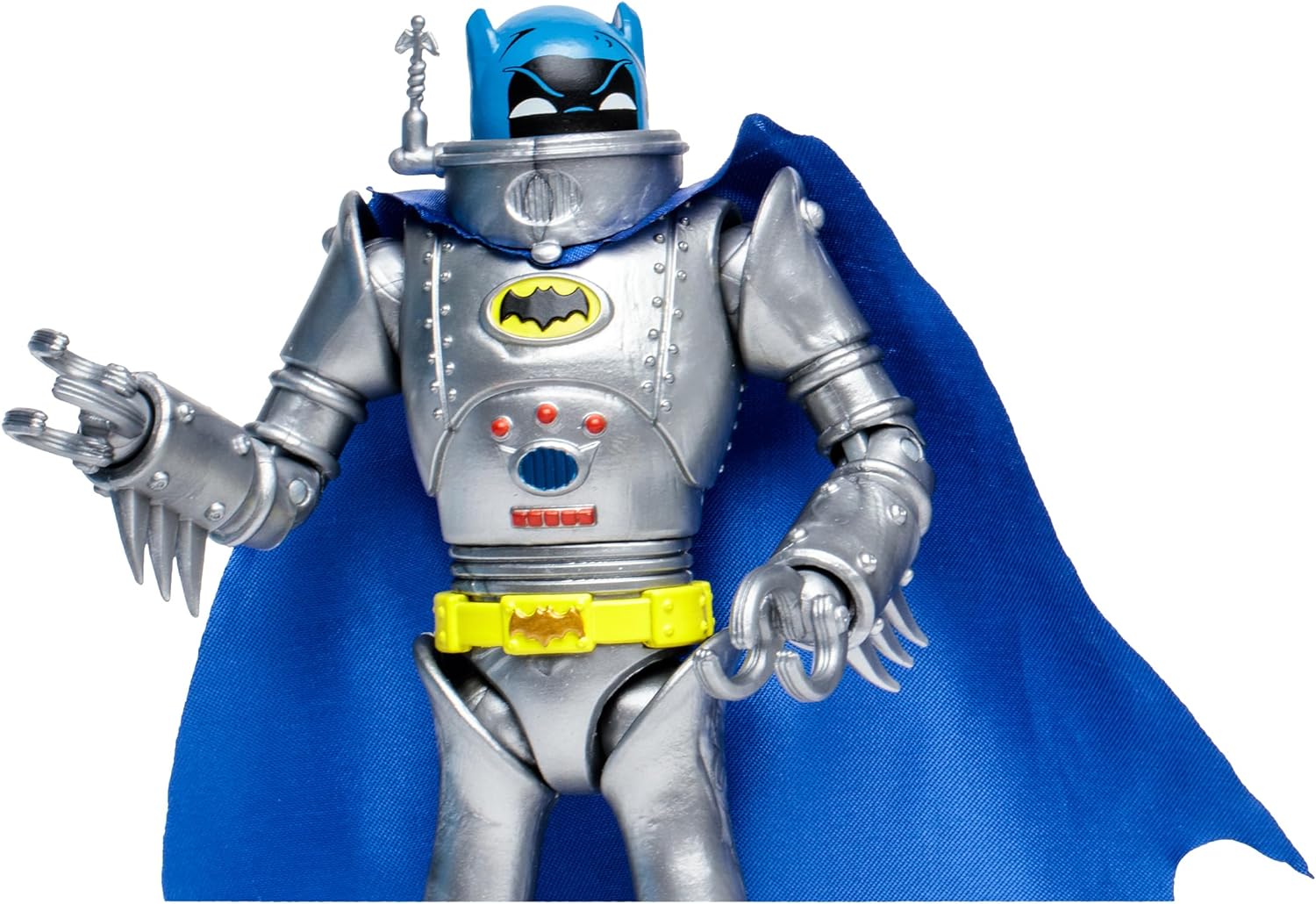 McFarlane Toys DC Retro Robot Batman Action Figure - 6 Inch, Inspired by Batman 66' Comic, Articulated Design with 2 Jet Leg Attachments - Collectible Toy