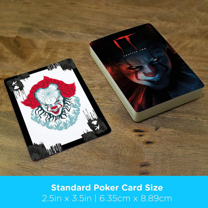 AQUARIUS IT Playing Cards - IT Movie Themed Deck of Cards for Your Favorite Card Games - Officially Licensed IT Merchandise & Collectibles - Poker Size with Linen Finish