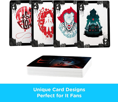 AQUARIUS IT Playing Cards - IT Movie Themed Deck of Cards for Your Favorite Card Games - Officially Licensed IT Merchandise & Collectibles - Poker Size with Linen Finish
