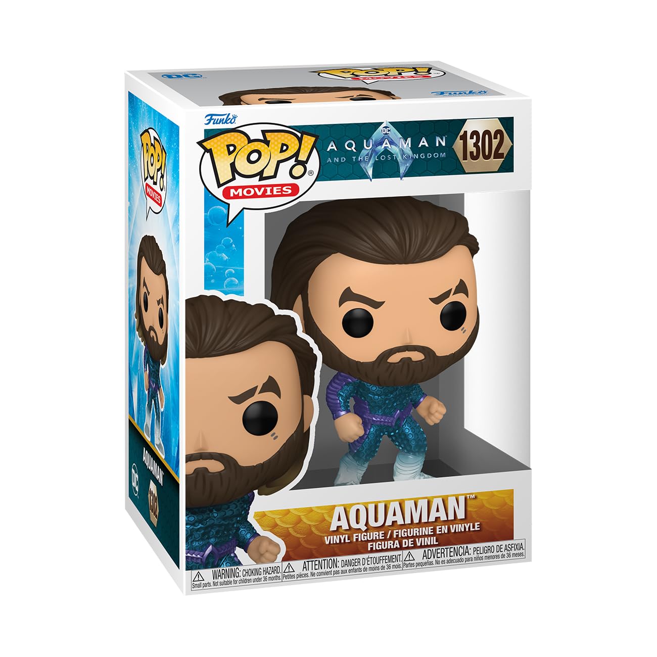 Funko POP! Movies: DC - Aquaman - Collectable Vinyl Figure - Gift Idea - Official Merchandise - Toys for Kids & Adults - Movies Fans - Model Figure for Collectors and Display