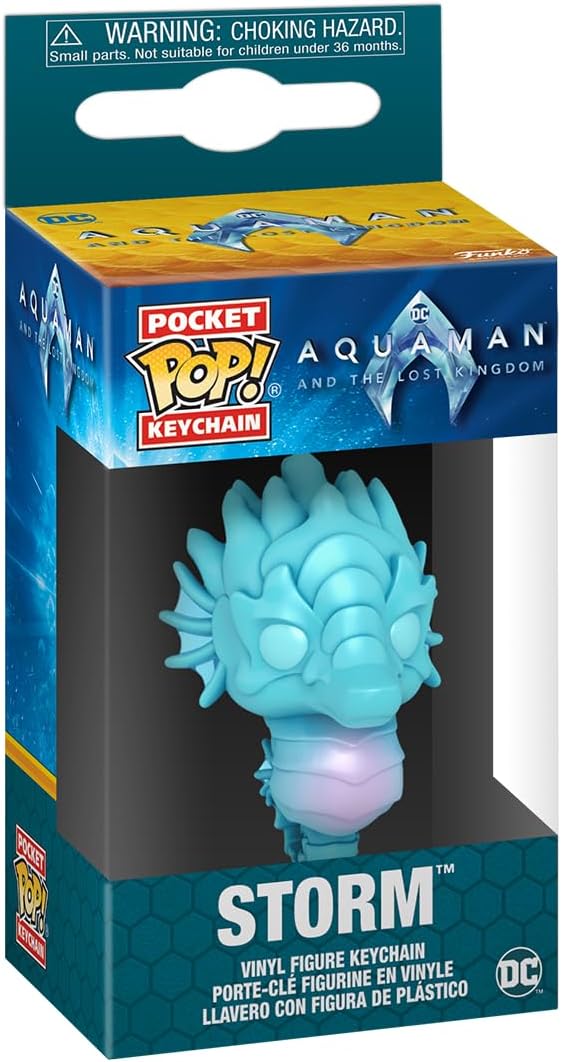 Funko Pop! Keychain: DC - Storm - Aquaman Novelty Keyring - Collectable Mini Figure - Stocking Filler - Gift Idea - Official Merchandise - Movies Fans - Backpack Decor