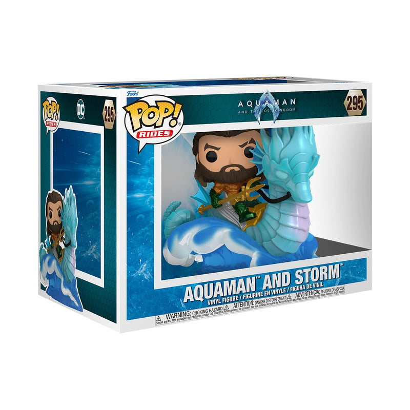 Funko Pop! Ride Deluxe: - DC Aquaman On Storm - Figura de Vinilo Coleccionable - Idea de Regalo- Mercancia Oficial - Juguetes para Niños y Adultos - Movies Fans - Muñeco para Coleccionistas