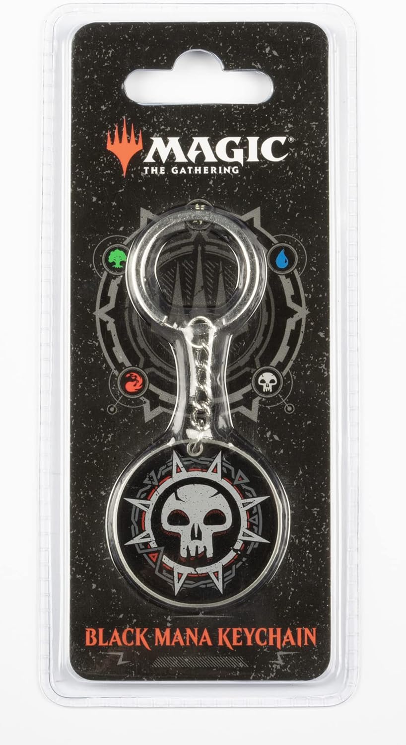 Konix Magic The Gathering Schlüsselanhänger – Black Mana Design