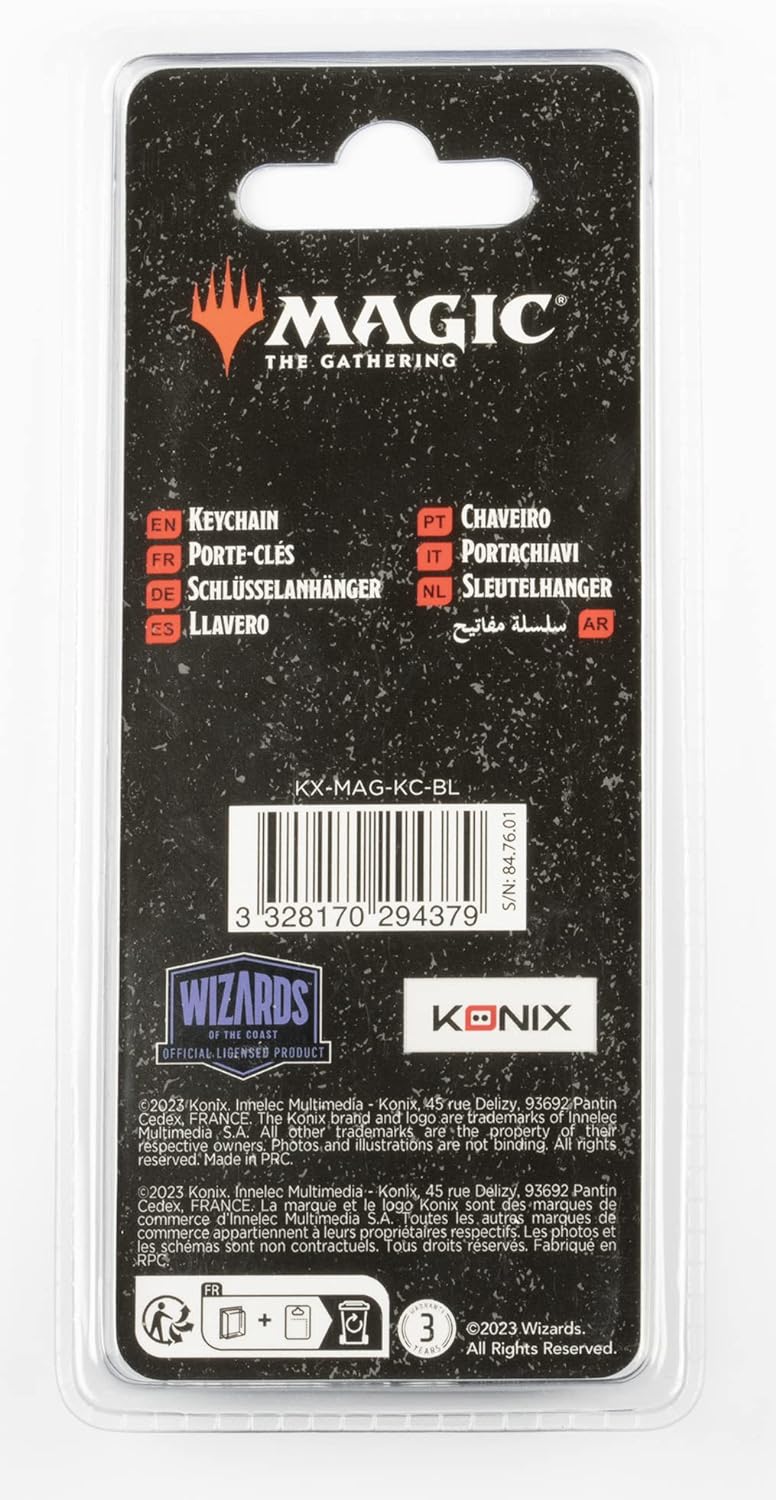 Konix Magic The Gathering Schlüsselanhänger – Black Mana Design