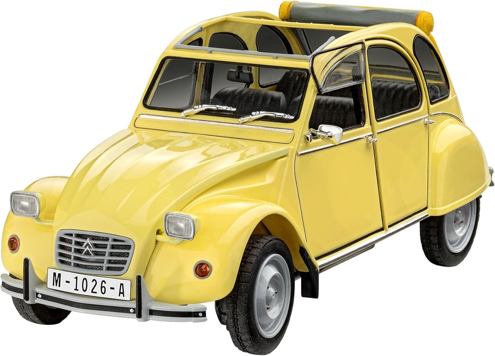 Revell Modellbausatz I Geschenkset James Bond Citroen 2 CV I Detailreicher James Bond Bausatz I 126 Teile I Maßstab 1:24 I für Kinder und Erwachsene ab 12 Jahren