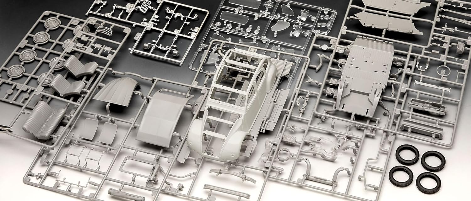 Revell Modellbausatz I Geschenkset James Bond Citroen 2 CV I Detailreicher James Bond Bausatz I 126 Teile I Maßstab 1:24 I für Kinder und Erwachsene ab 12 Jahren