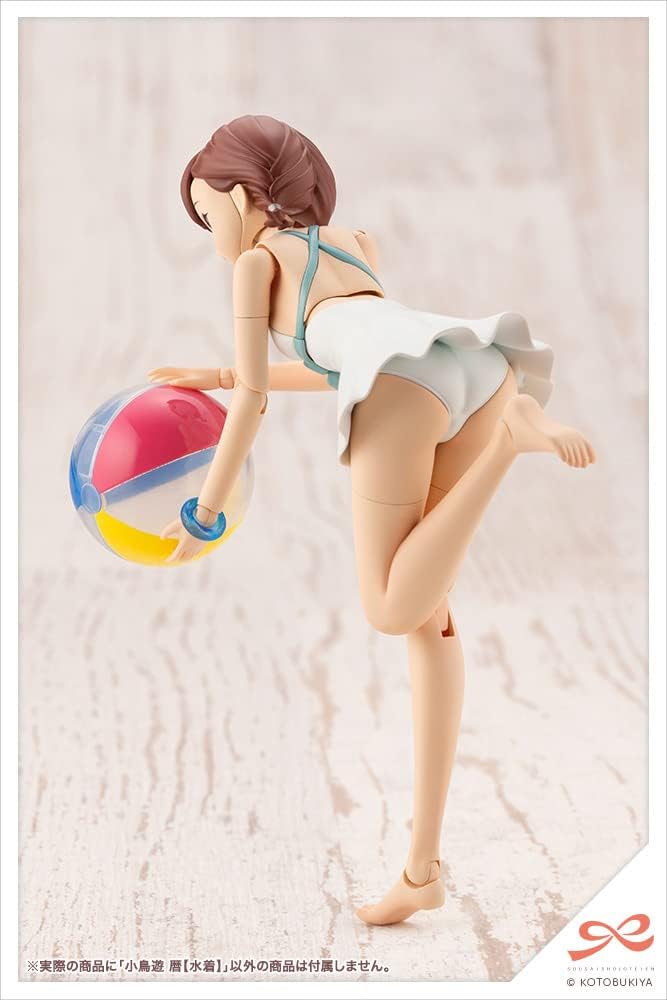 Kotobukiya Sosai Girl Garden Small Bird Play Calendar Swimsuit Total Height Approx. 6.3 Inches (160 mm), 1/10 Scale Plastic Model