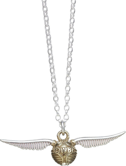 Sterling Silver Harry Potter Golden Snitch Charm Necklace
