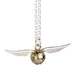 Sterling Silver Harry Potter Golden Snitch Charm Necklace