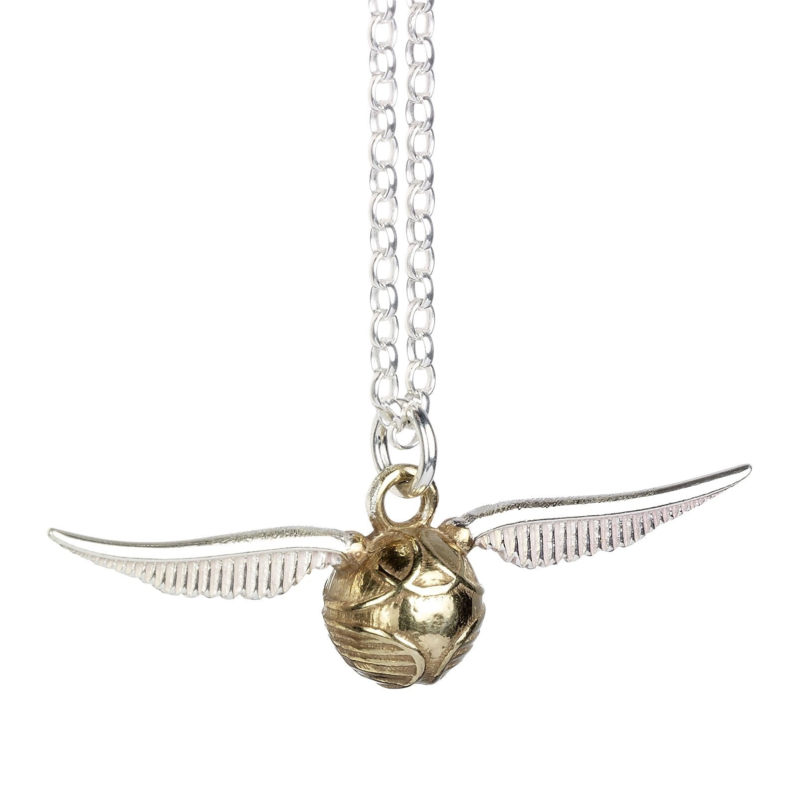 Sterling Silver Harry Potter Golden Snitch Charm Necklace