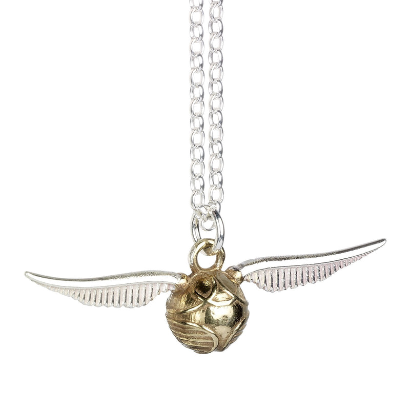 Sterling Silver Harry Potter Golden Snitch Charm Necklace