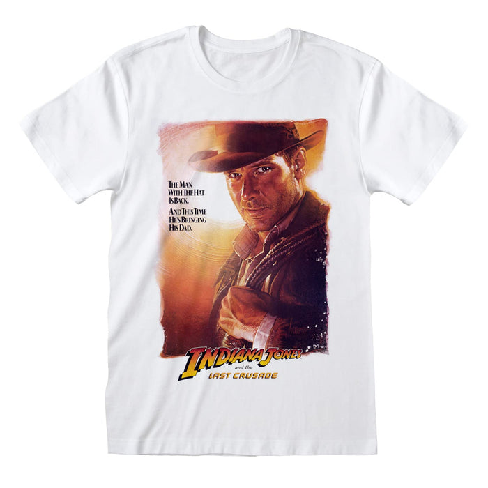 Heroes Inc Indiana Jones 'The Last Crusade Poster' (White) T-Shirt