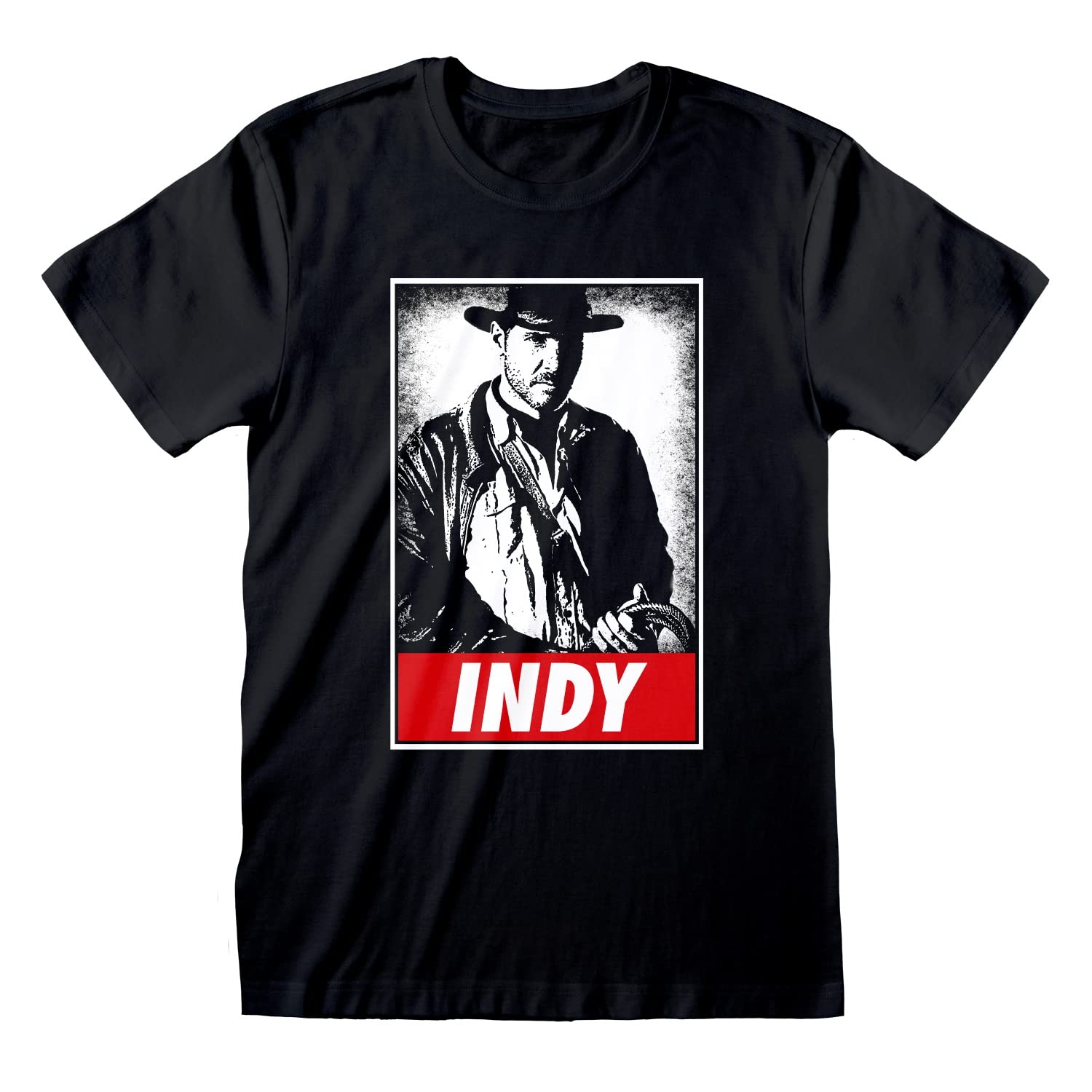 Indiana Jones Unisex Indy' (Black) Short Sleeve T-Shirt T-Shirt