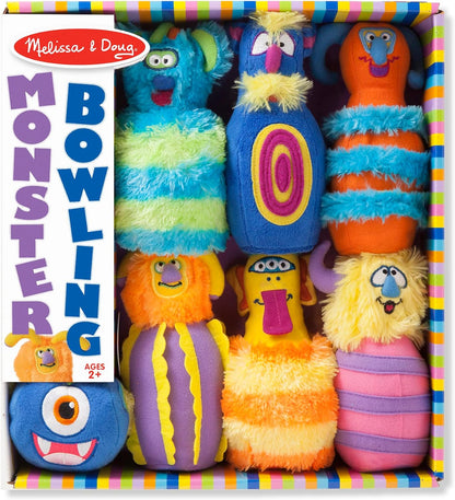 Melissa & Doug Monster Bowling Game (8 Pieces, Mesh Storage Bag