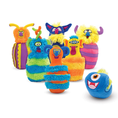 Melissa & Doug Monster Bowling Game (8 Pieces, Mesh Storage Bag