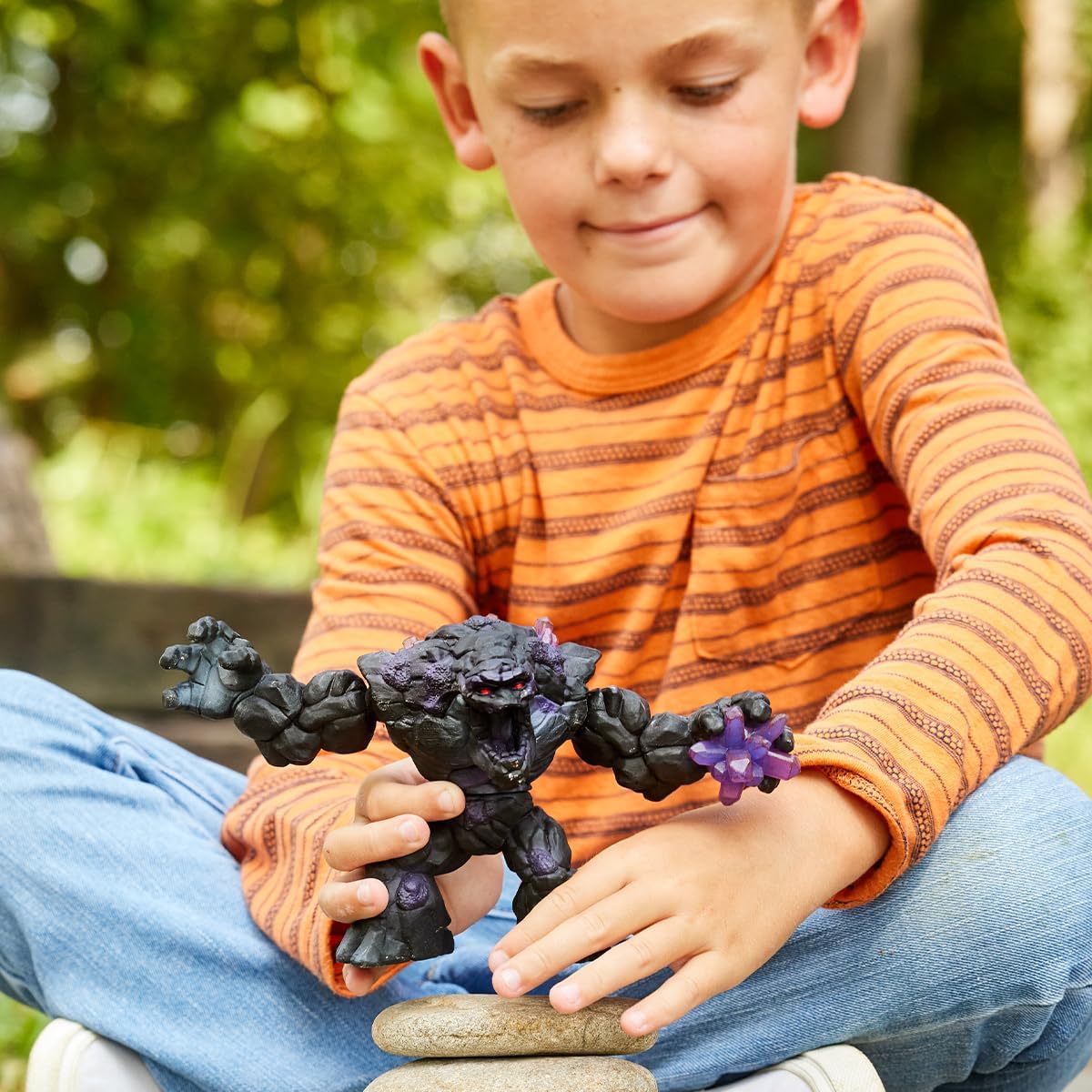 schleich Eldrador 70158 Shadow World Stone Monster - Realistic Mythical Fantasy Creature Action Figure Toy - Creature with Movable Arms and Torso - Monster Toys Gift for Boys and Girls, Kids Ages 7+