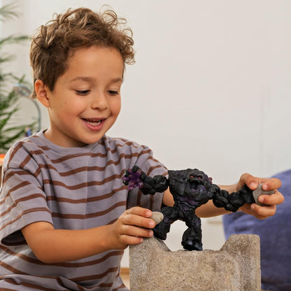 schleich Eldrador 70158 Shadow World Stone Monster - Realistic Mythical Fantasy Creature Action Figure Toy - Creature with Movable Arms and Torso - Monster Toys Gift for Boys and Girls, Kids Ages 7+