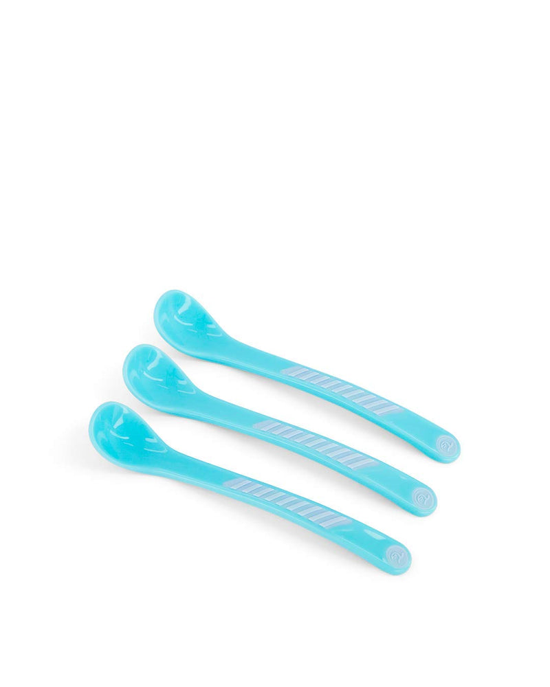 Twistshake 3X Feeding Spoon Set for Baby, Infant Feeding, BPA Free, 6+ Months, Pastel Blue