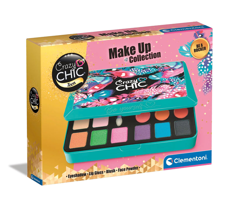 Clementoni 18749 Crazy Chic-Be Yourself Collection-Be a Rocker-Children Sets, Make Age 10, Cosmetics for Teenage, Creative Gift for Girls, Made in Italy, multi-color