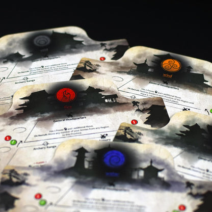 Archona Games: Small Samurai Empires: Rise of Tokugawa - Expansion Board Game, Area Control Game in Feudal Japan, Ages 13+, 1-5 Players, White