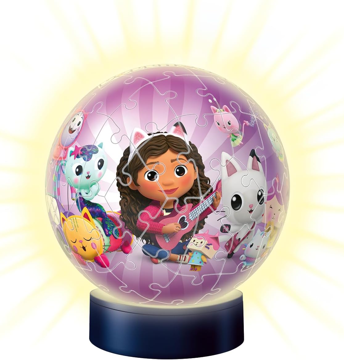 Ravensburger - Puzzle 3D Niños Lampara De Noche Gabby's Dollhouse Led | Puzzles 3D para Niños De 6 Años O Más | Maquetas para Montar De 72 Piezas | Regalo Niño 6 Años O Más