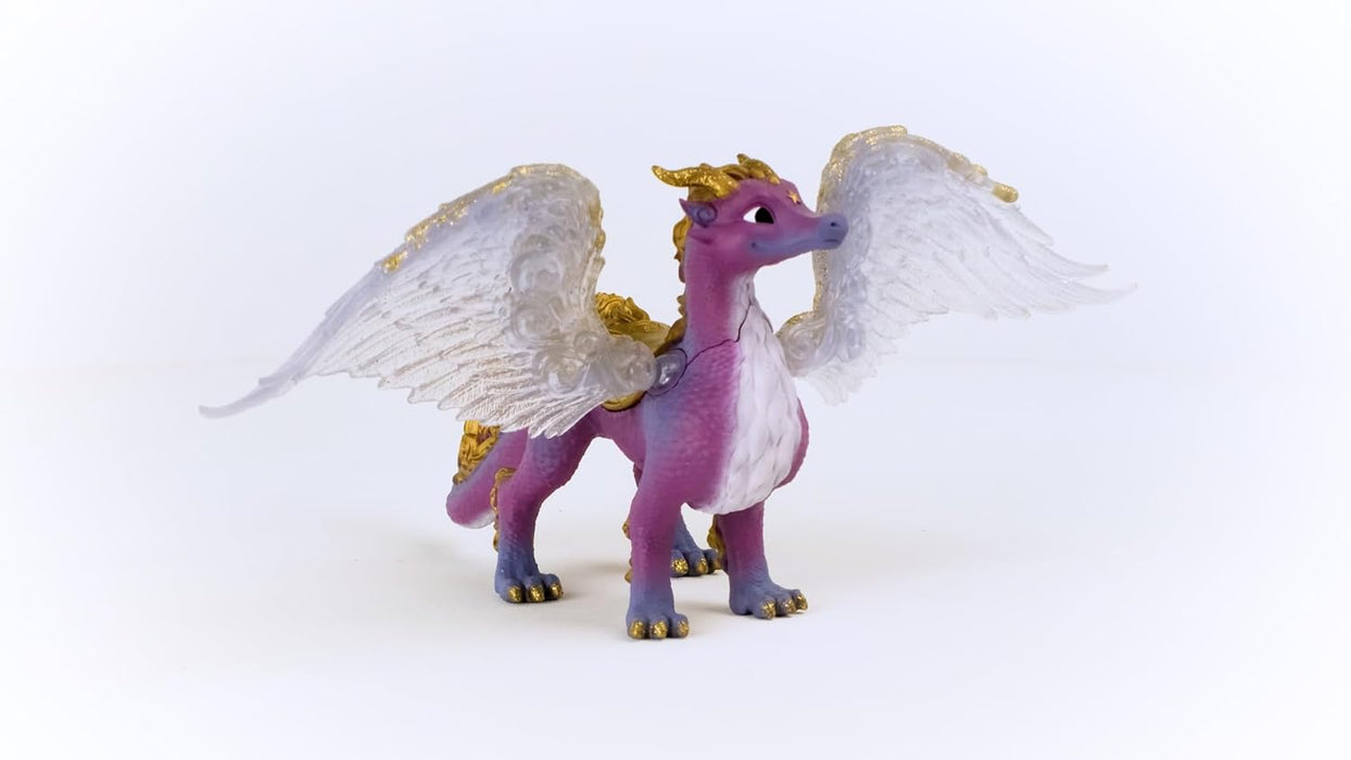 schleich BAYALA 70762 Nachtdrache - Drache Fantasievolle Mythische Drachenfigur mit Flügeln und Glitzernden Schuppen Figuren für Jungen und Mädchen ab 5, Dunkellilafarben