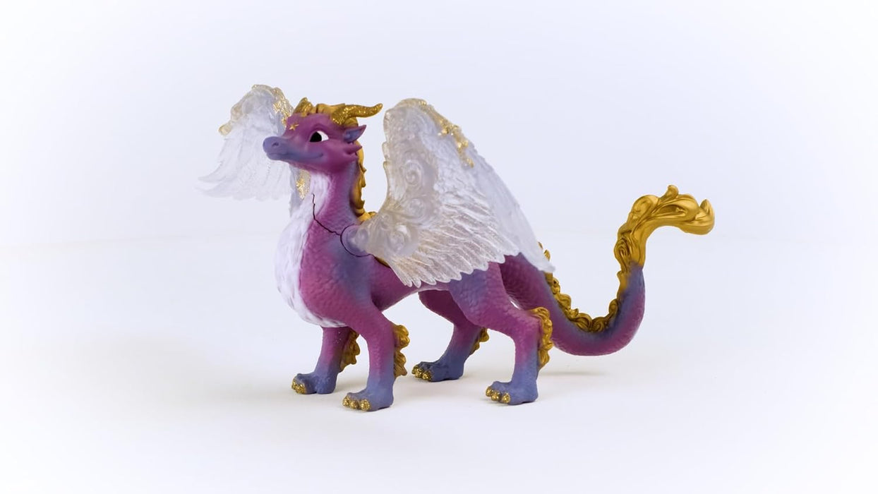schleich BAYALA 70762 Nachtdrache - Drache Fantasievolle Mythische Drachenfigur mit Flügeln und Glitzernden Schuppen Figuren für Jungen und Mädchen ab 5, Dunkellilafarben