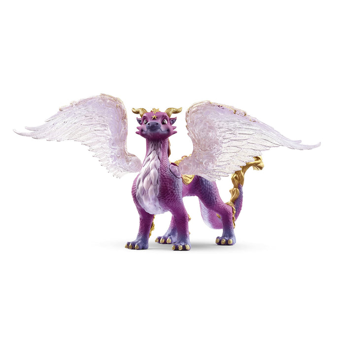 schleich BAYALA 70762 Nachtdrache - Drache Fantasievolle Mythische Drachenfigur mit Flügeln und Glitzernden Schuppen Figuren für Jungen und Mädchen ab 5, Dunkellilafarben