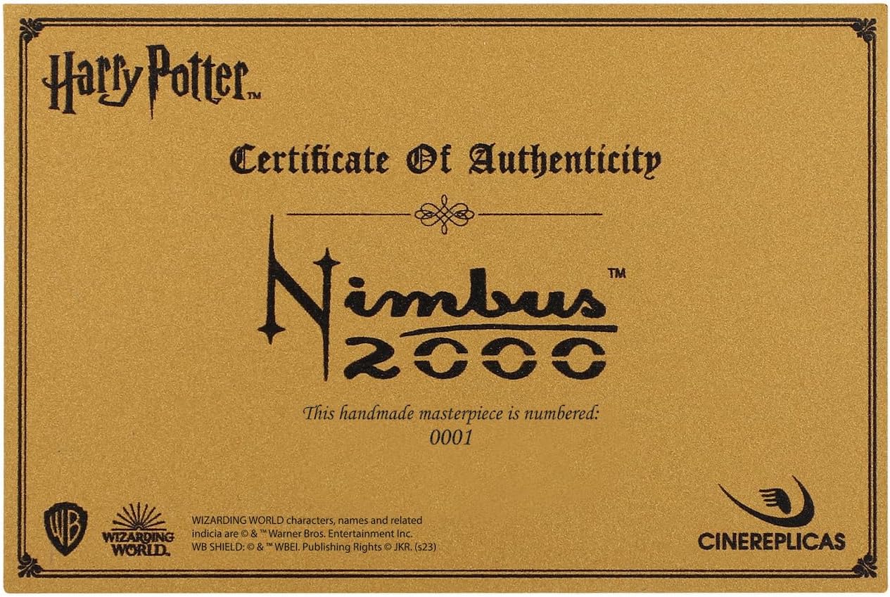 Cinereplicas Harry Potter - Nimbus 2000 Junior Replica in Scala 1:2 - Licenza Ufficiale