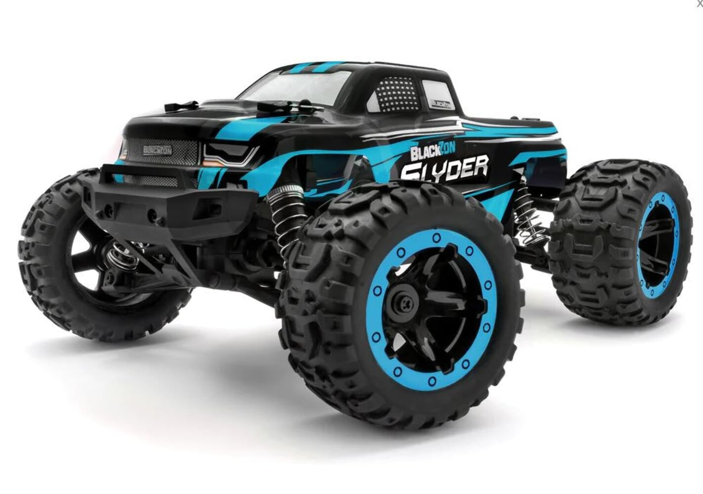 BLACKZON - Slyder MT 1/16 4WD Electric Monster Truck - Blue (540104