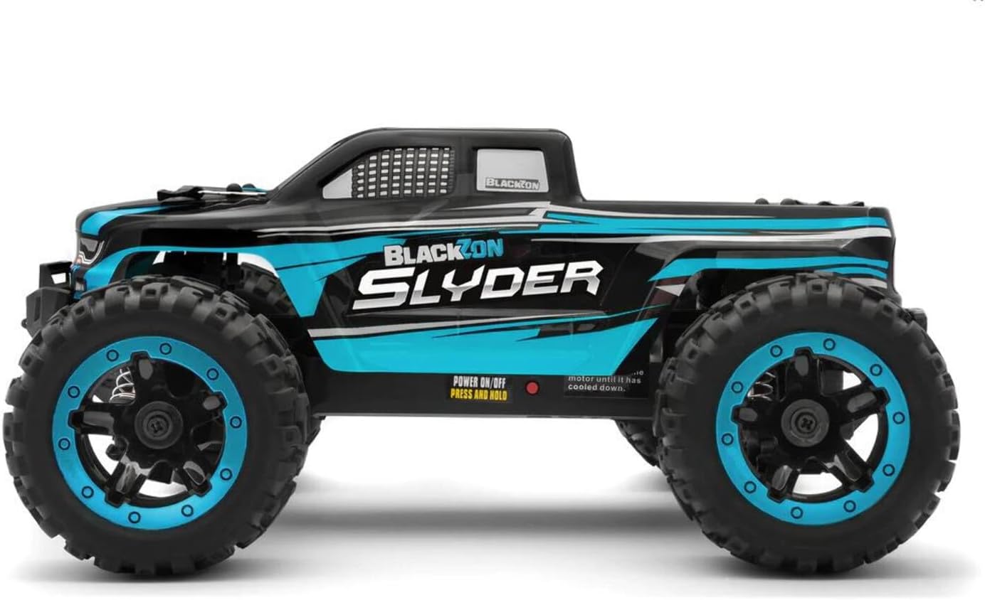 BLACKZON - Slyder MT 1/16 4WD Electric Monster Truck - Blue (540104