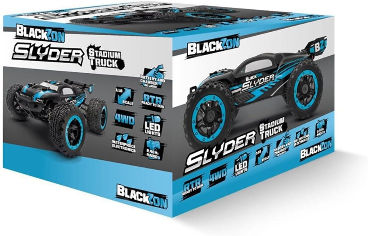 BLACKZON - Slyder ST 1/16 4WD Electric Stadium Truck - Blue (540105