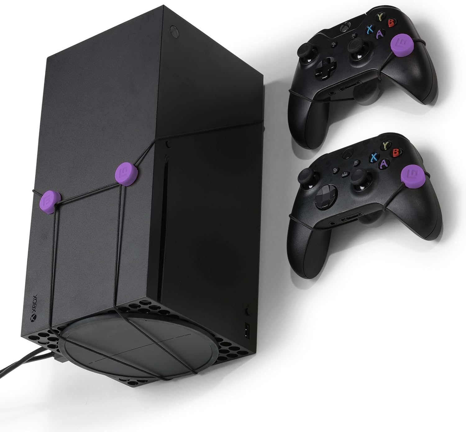 Wall Mount Covers caps by FLOATING GRIP - Compatible with FLOATING GRIP Wall Mounts (Purple