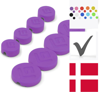 Wall Mount Covers caps by FLOATING GRIP - Compatible with FLOATING GRIP Wall Mounts (Purple