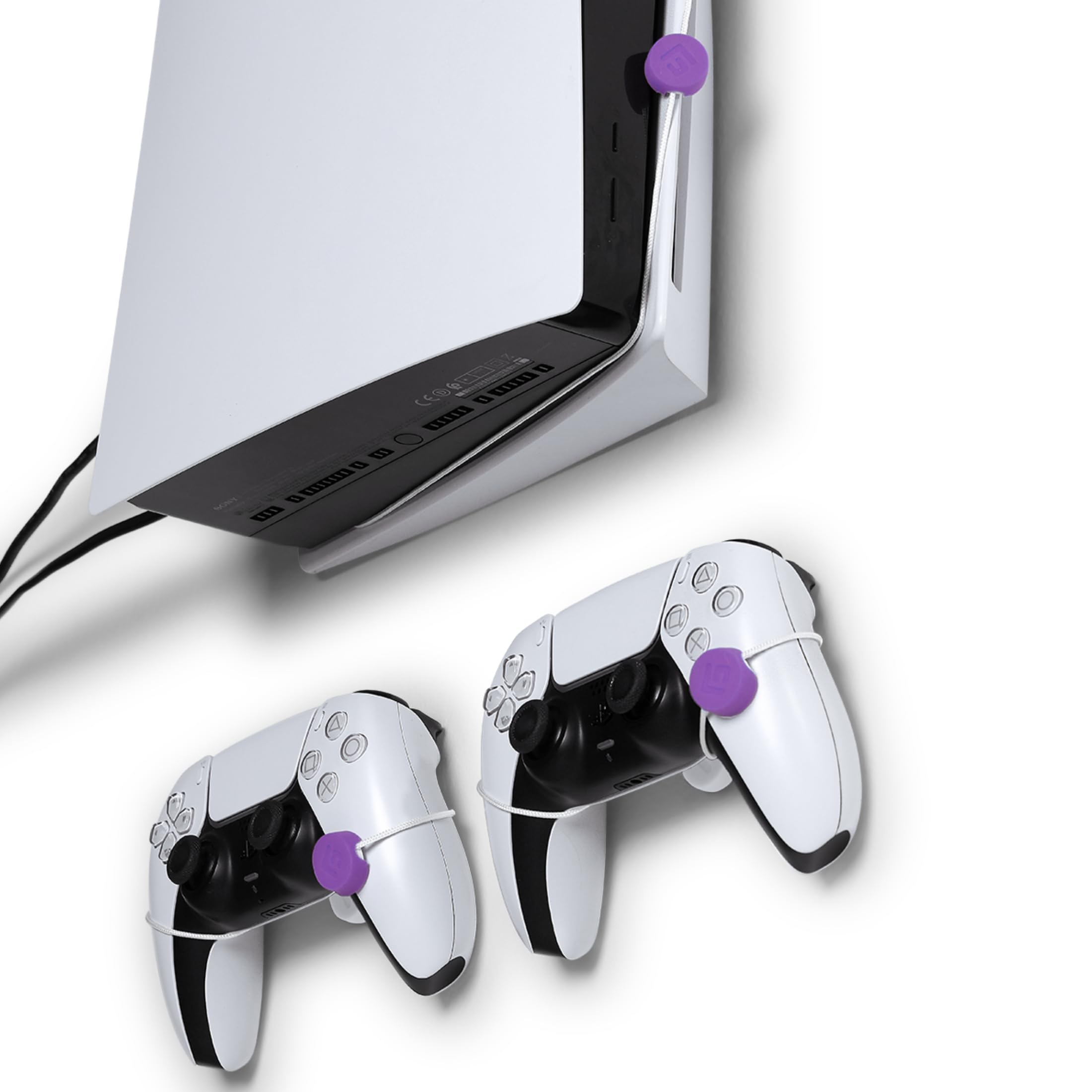 Wall Mount Covers caps by FLOATING GRIP - Compatible with FLOATING GRIP Wall Mounts (Purple