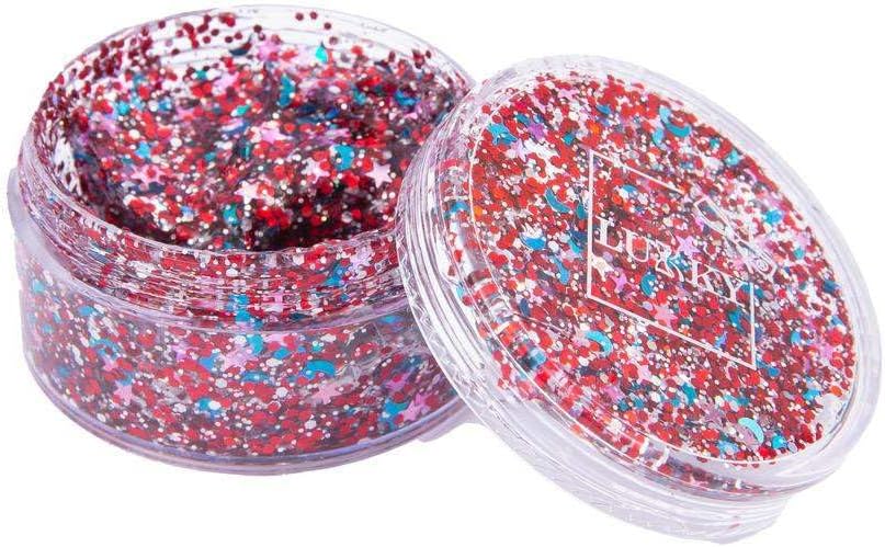 Grandi Giochi - Baci Baci Make Up Glitter per Corpo, Assortito in 6 Varianti, LUB04000