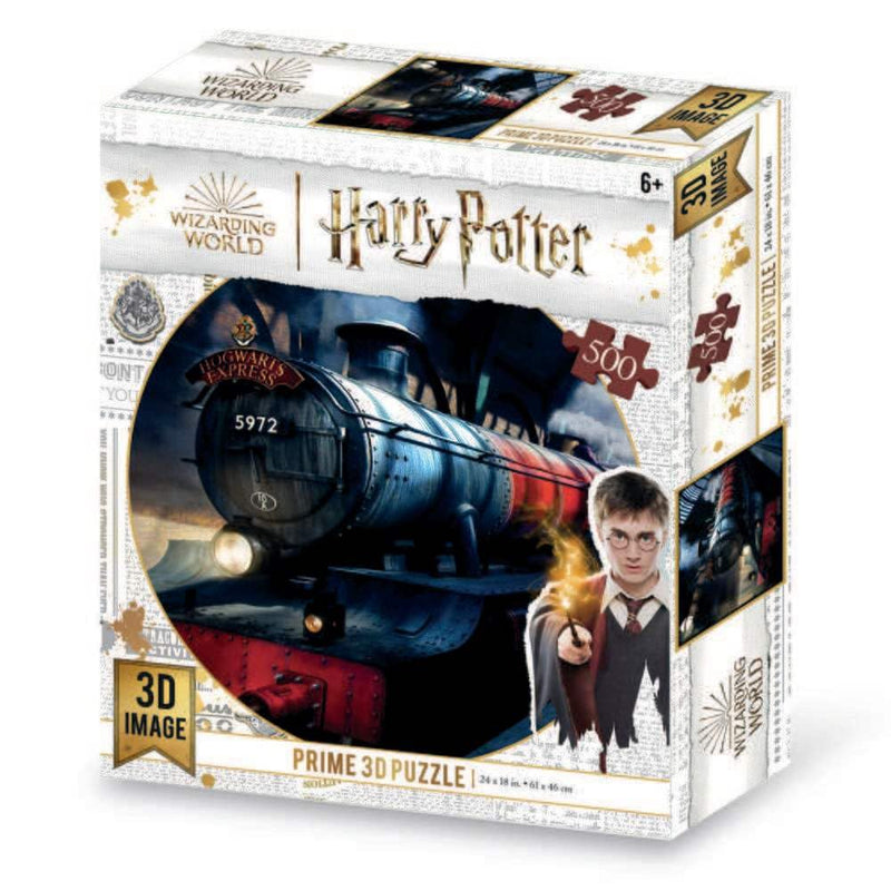 Grandi Giochi PU103000 Harry Potter Train Horizontal lenticular Puzzle, with 500 Pieces Included and 3D Effect pack-PU103000