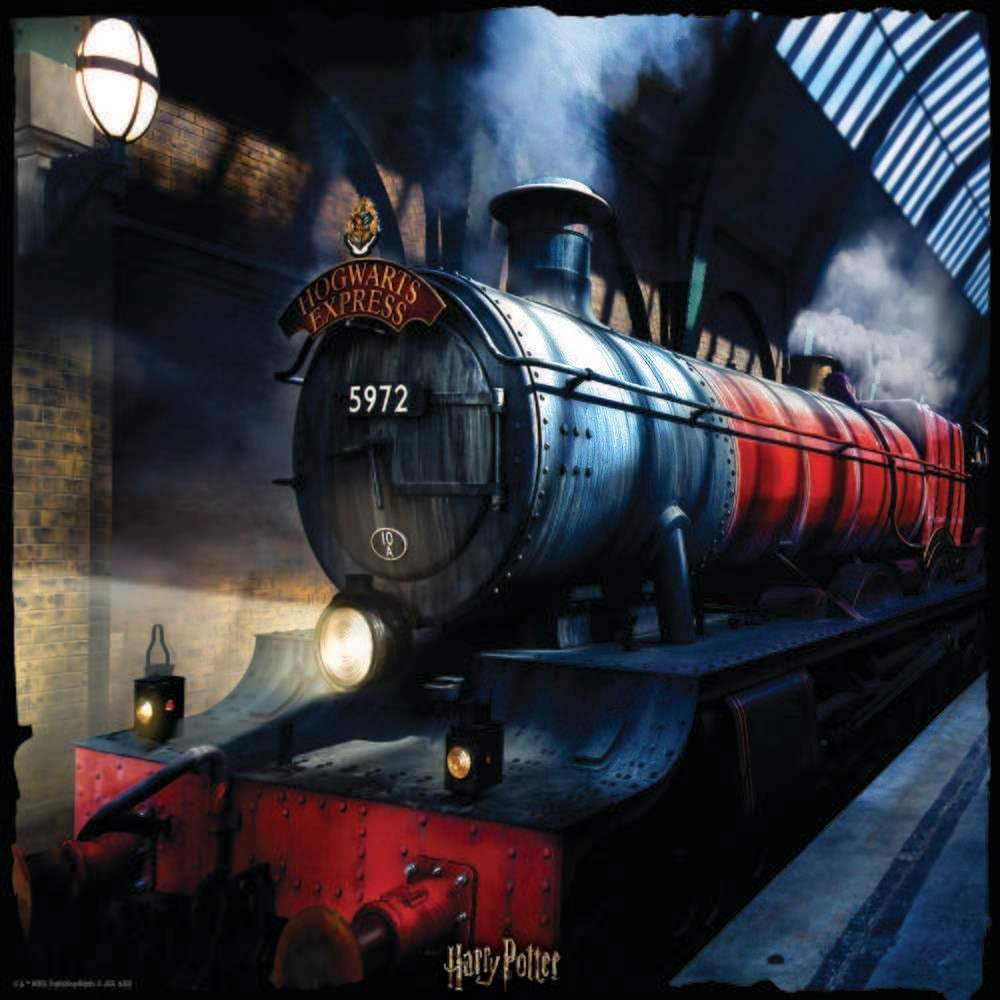 Grandi Giochi PU103000 Harry Potter Train Horizontal lenticular Puzzle, with 500 Pieces Included and 3D Effect pack-PU103000