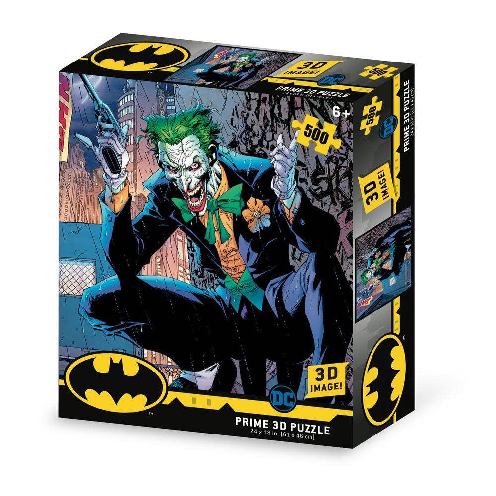 Grandi Giochi DC Comics Joker Horizontal Lenticular Puzzle with 500 Pieces Included and 3D-PUD02000 Effect Pack PUD02000