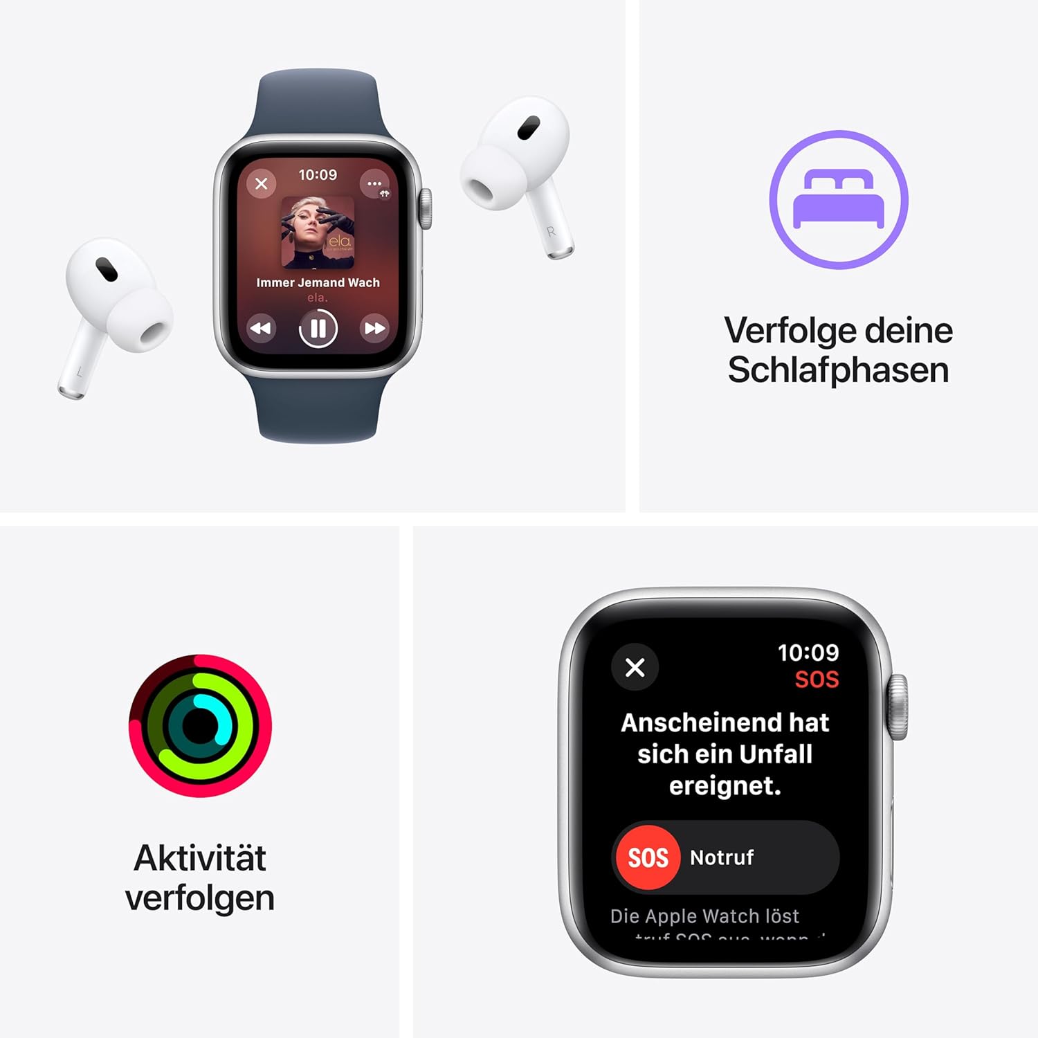 Apple Watch SE 40 mm (GPS) Sportarmband S/M polar