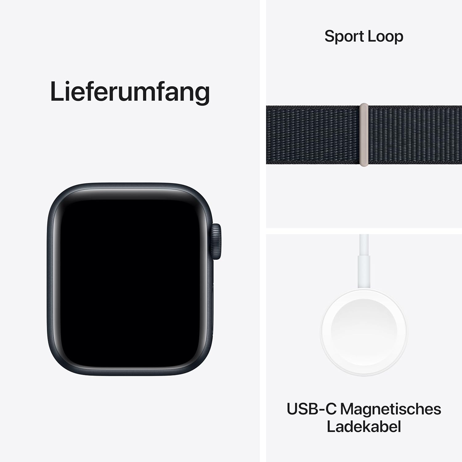Apple Watch SE 40 mm (GPS) Sport Loop mitternacht