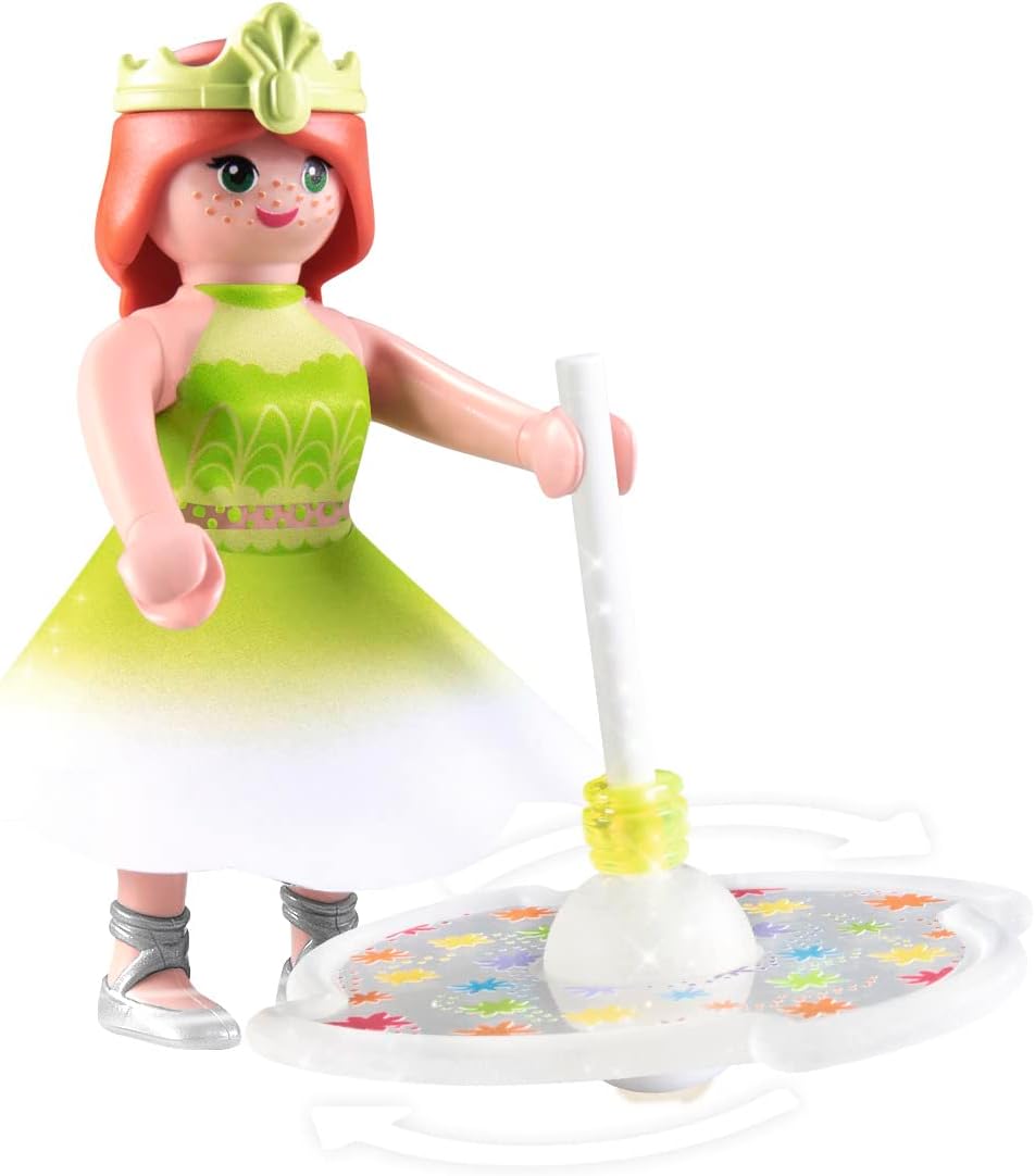 Playmobil 71364 Rainbow Spinning Top with Princess, FAiry Tale Magical World, Fun Imaginative Role-Play, PlaySets Suitable for Children Ages 4+