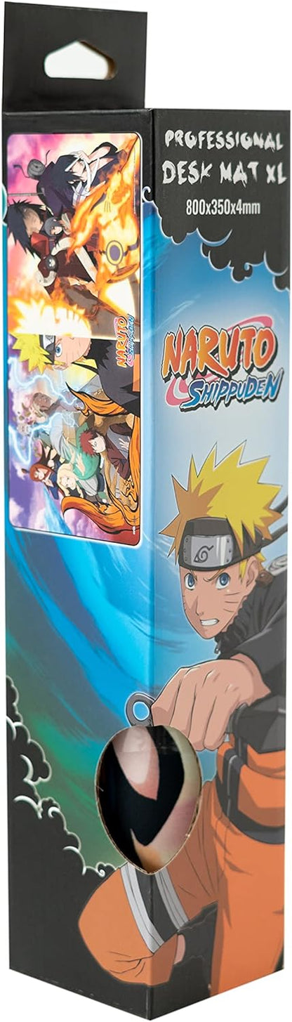 Grupo Erik Naruto XXL Mouse Mat - Desk Pad - 31.5" x 13.78" Non-Slip Rubber Base Mouse Pad, Gaming Mouse Pad, Keyboard Mouse Mat - Naruto Gifts
