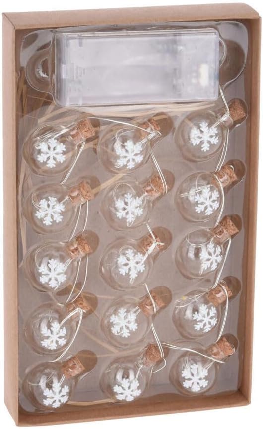 divers - Draadslinger met 15 Kerstballetjes Led Warm White